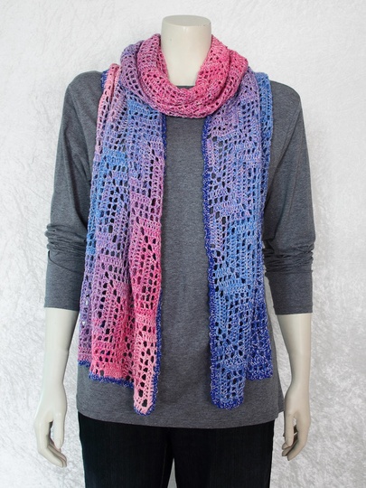 Crochet pattern scarf / wrap Scala