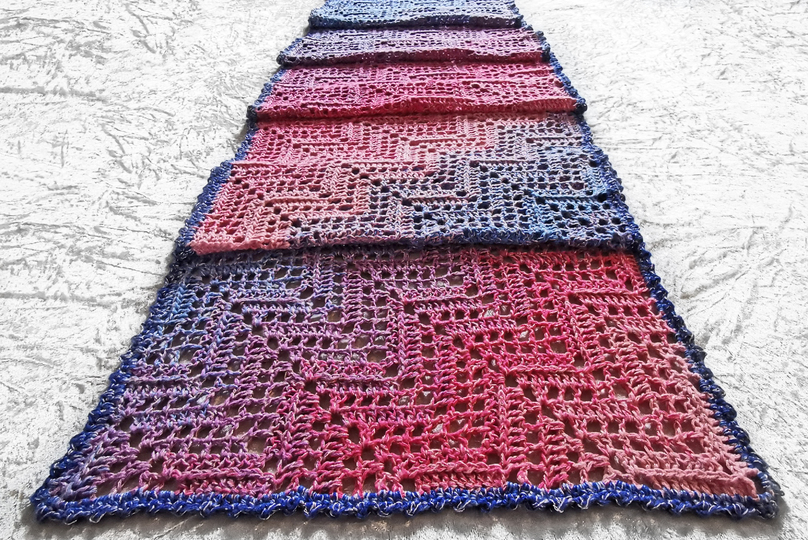 Crochet pattern scarf / wrap Scala