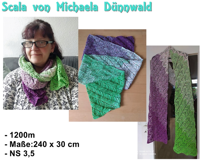 Crochet pattern scarf / wrap Scala