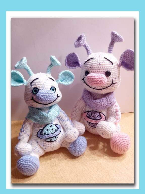 Häkelanleitung / Amigurumi / Allwin, das Alien - Bild 3