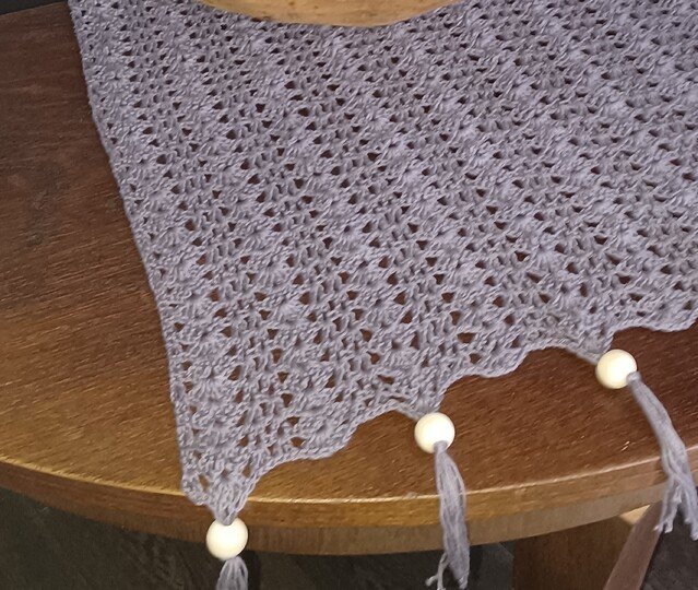 Häkelanleitung Tischläufer " Lavendelliebe "