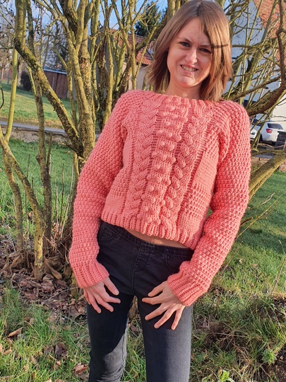 Häkelanleitung Pullover Ricarda Größe 32-50