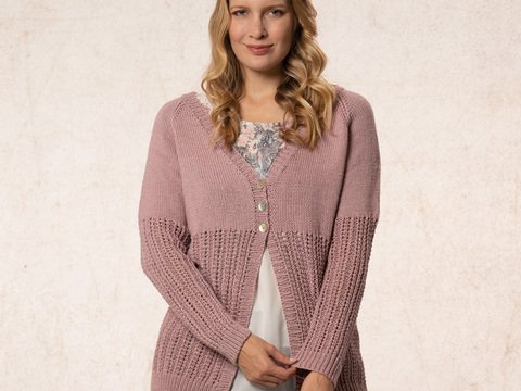Strickanleitung Damenjacke "Seidenglanz" 762167