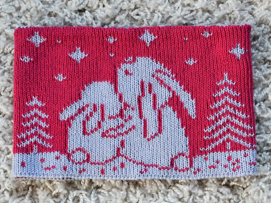 Double Knitting Pattern Cowl "Cuddly Bunnies"