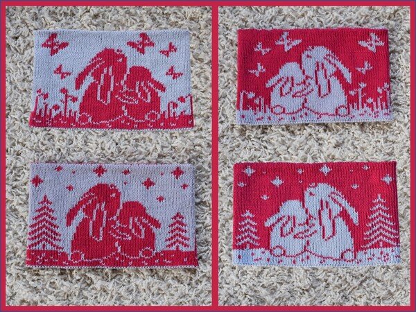 Double Knitting Pattern Cowl "Cuddly Bunnies"