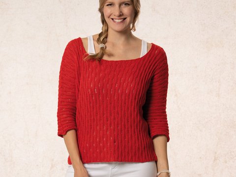 Strickanleitung Damenpullover "Amazonas" 762175