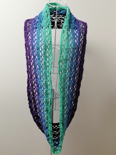 Loop shawl „Amalia BE“ – crochet pattern