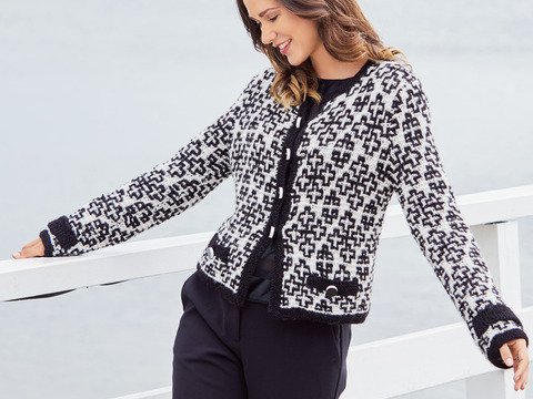 Strickanleitung: Très chic - die Kastenjacke im Chanel-Stil