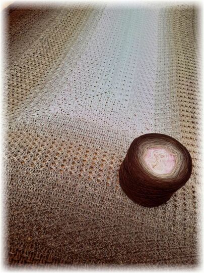 Häkelanleitung Decke Tagesdecke Sienna