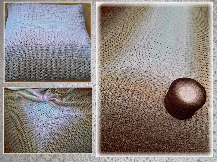 Häkelanleitung Decke Tagesdecke Sienna