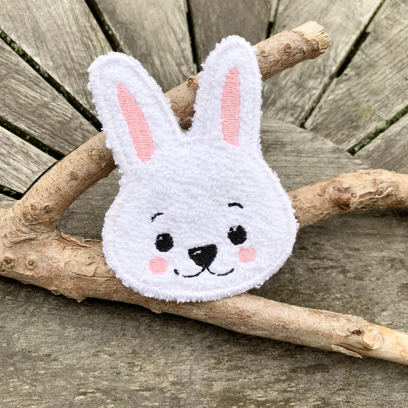 Abschminkpad Hase 2 Stickdatei  ITH 10x10 cm - Bild 4