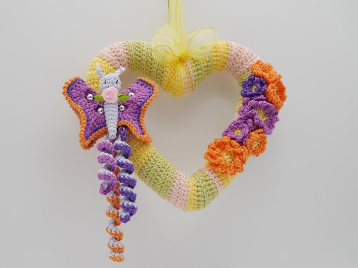 Häkelanleitung Deko Herz