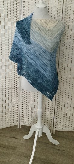 1-Bobbel-Dreieckstuch "Gestrandet"