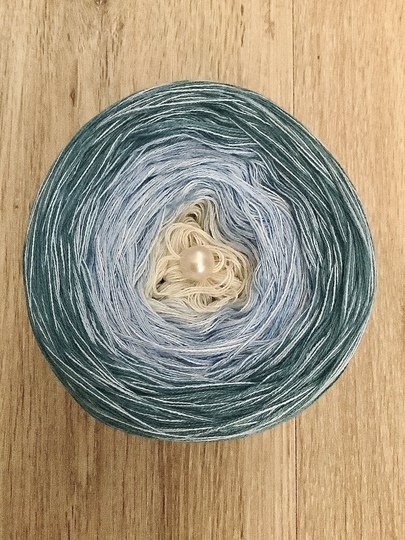 1-Bobbel-Dreieckstuch "Gestrandet"