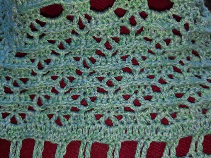 Häkelanleitung Fisimatenten flaches Dreieckstuch