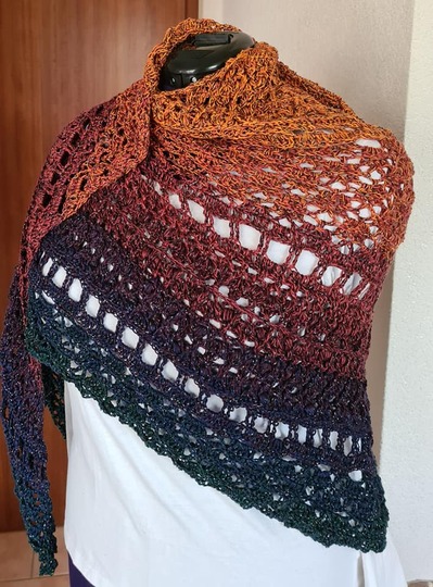 Häkelanleitung Fisimatenten flaches Dreieckstuch