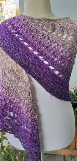 Häkelanleitung Fisimatenten flaches Dreieckstuch