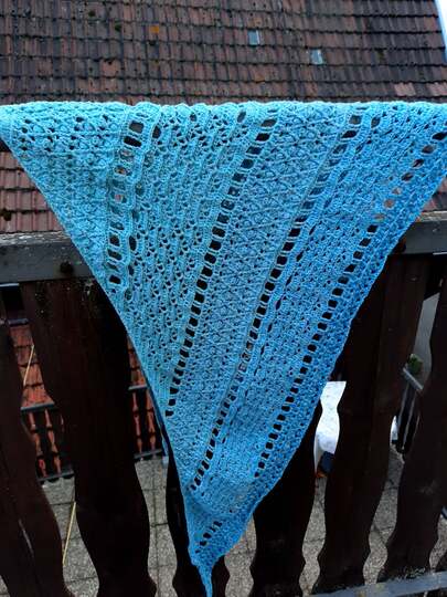 Häkelanleitung Fisimatenten flaches Dreieckstuch