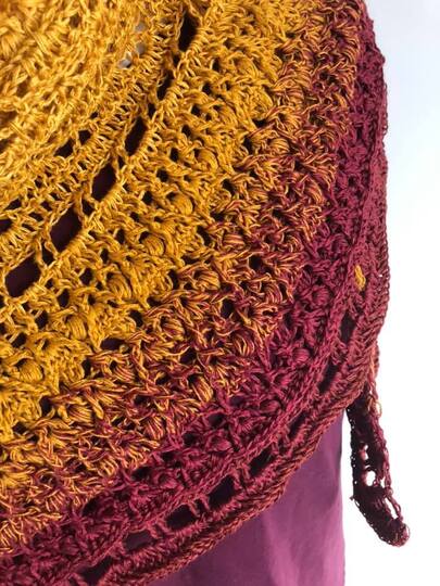 Häkelanleitung Fisimatenten flaches Dreieckstuch