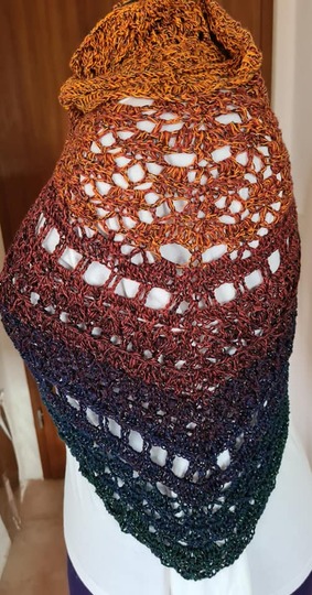 Häkelanleitung Fisimatenten flaches Dreieckstuch