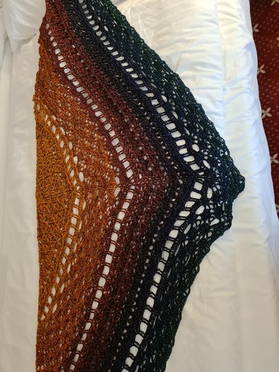 Häkelanleitung Fisimatenten flaches Dreieckstuch