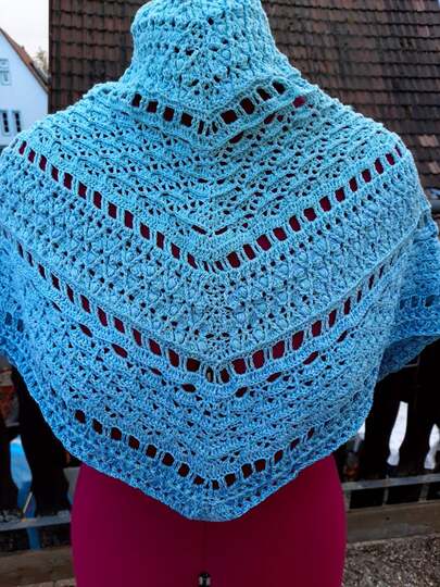 Häkelanleitung Fisimatenten flaches Dreieckstuch