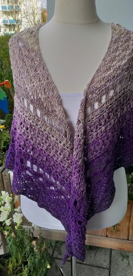 Häkelanleitung Fisimatenten flaches Dreieckstuch