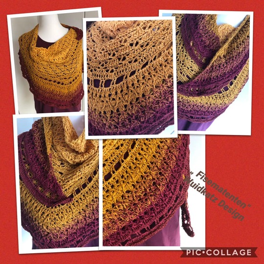 Häkelanleitung Fisimatenten flaches Dreieckstuch