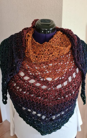 Häkelanleitung Fisimatenten flaches Dreieckstuch