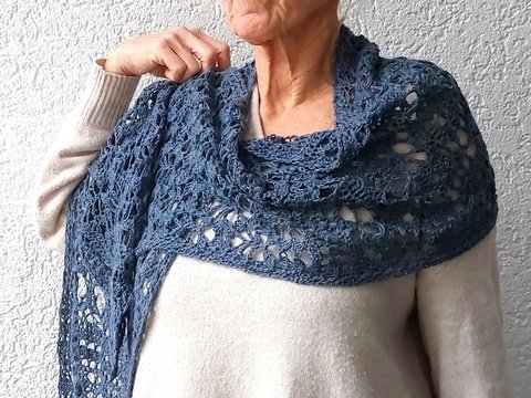 Stola, Tuch "Sevilla" mit 4 tollen Mustern häkeln