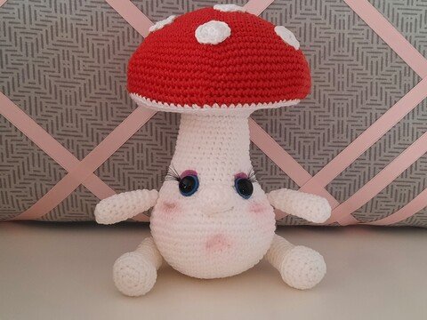 Fliegenpilz Uschi - Amigurumi Häkelanleitung