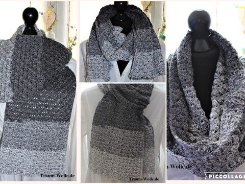 Anleitung Schal Traumfächer