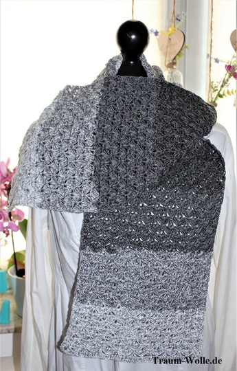 Anleitung Schal Traumfächer