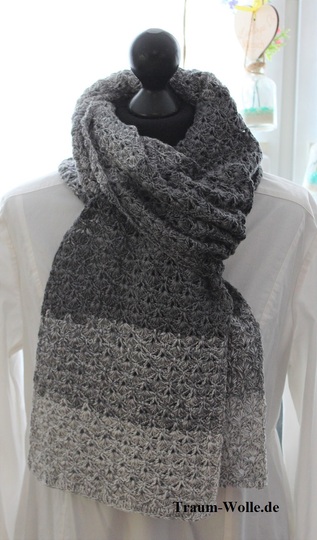 Anleitung Schal Traumfächer