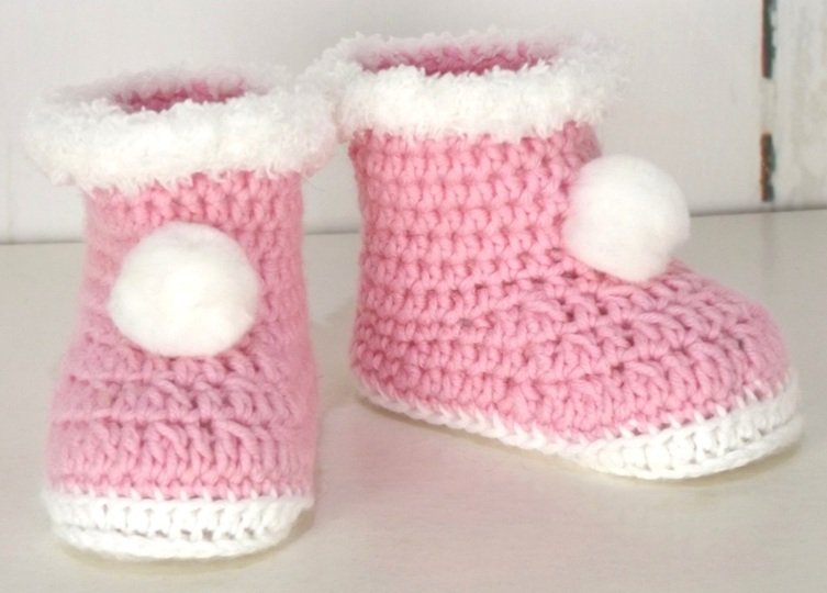 Häkelanleitung Babyschuhe "Winterboots"