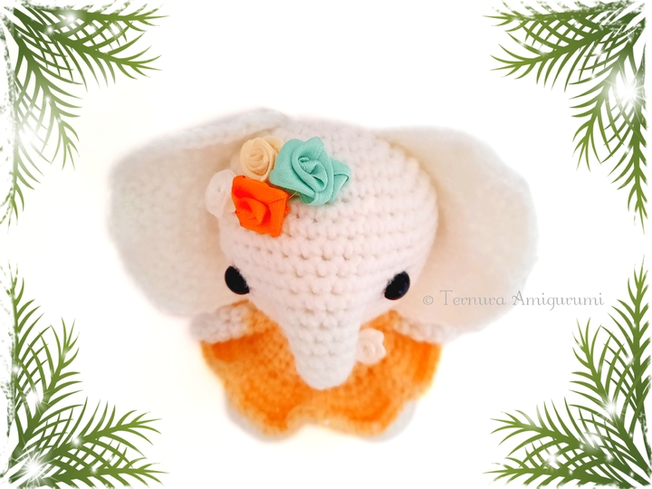 Häkelanleitung Bella, der weiße Elefant