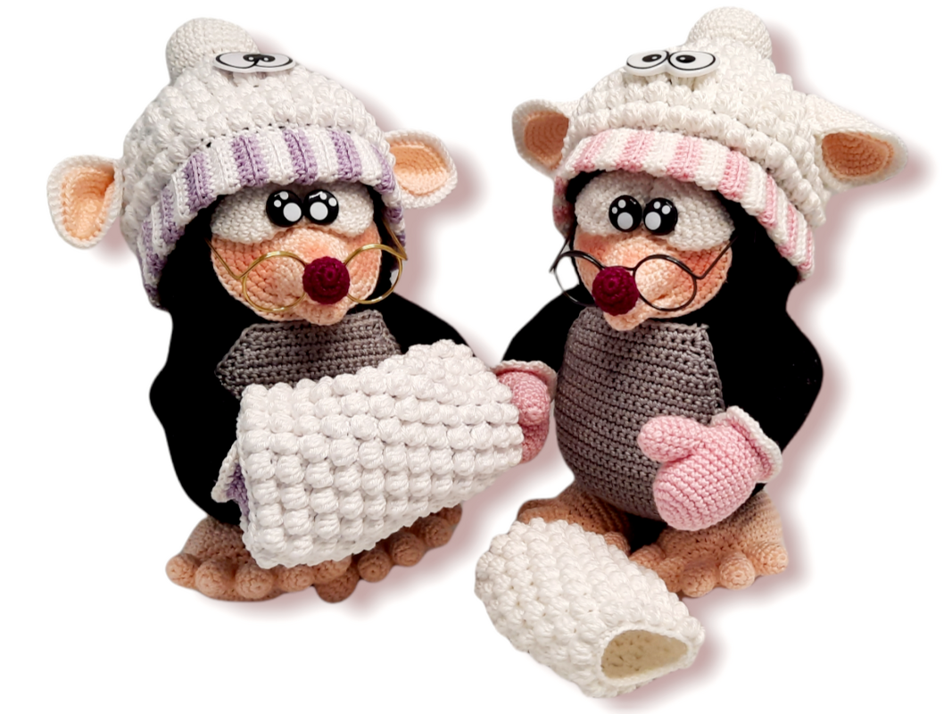 Crochet Pattern " Bibi Buddel" The little mole-lady *Winter Edition*