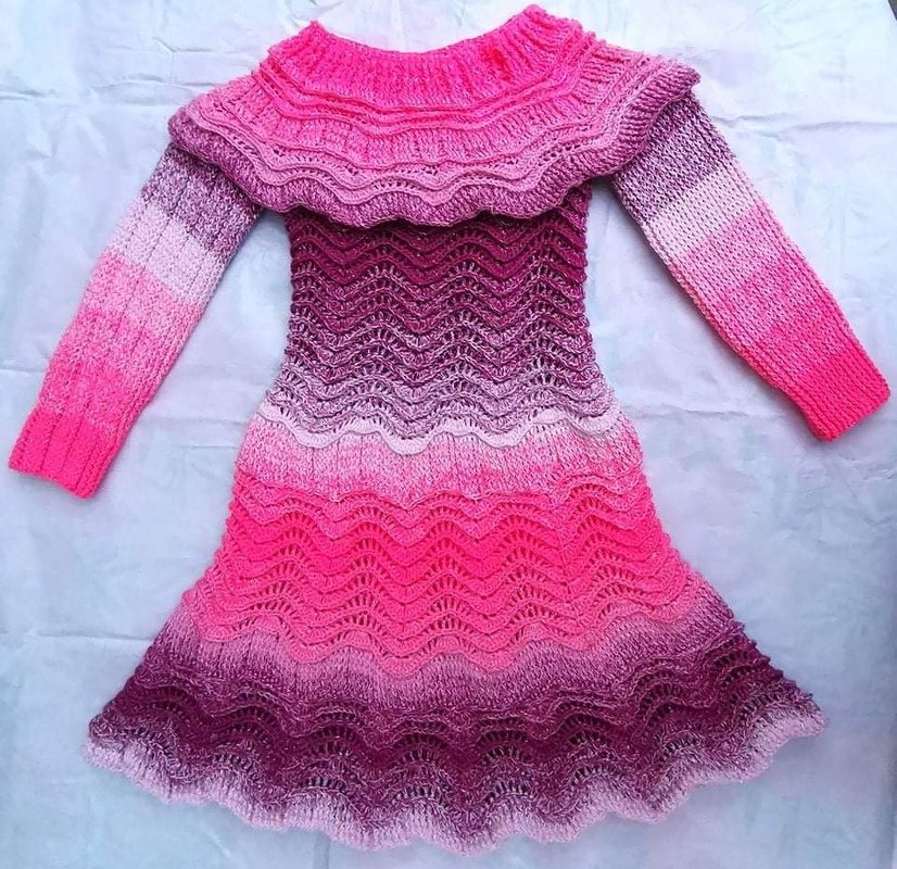 Pullover oder Minikleid "Oleander", Häkelanleitung - Bild 5