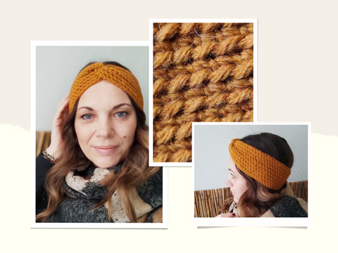 Häkelanleitung Stirnband Rose mit und ohne Twist