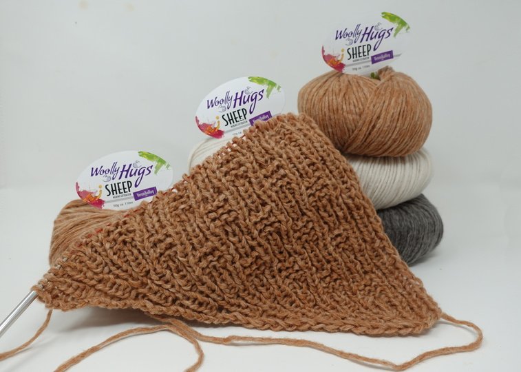 Tuch in Würfel-Optik stricken