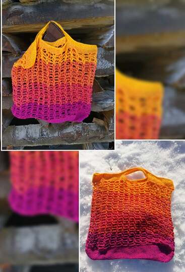 Einkaufsnetz Ice Flower Bag