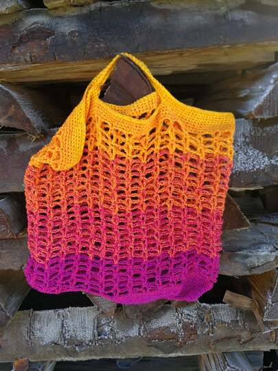 Einkaufsnetz Ice Flower Bag