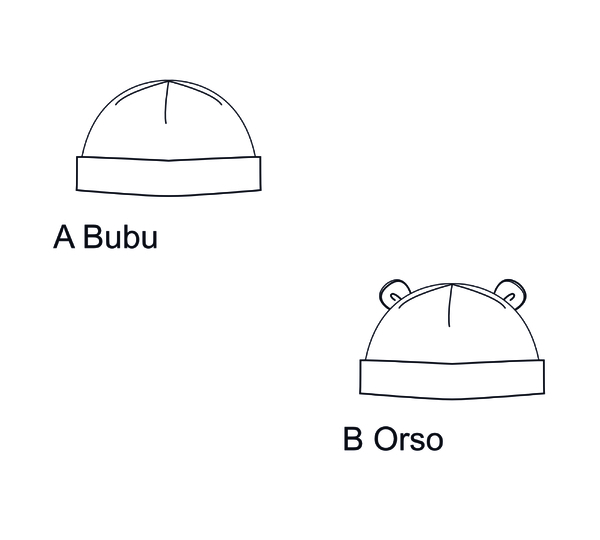 Baby Overall Schnittmuster SAND BUBU – mit Mütze 56/62–92/98