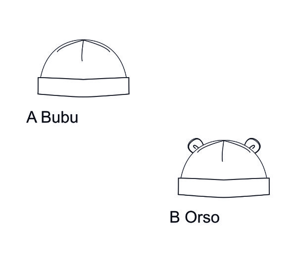 Reversible Baby Romper SAND + Baby Hat BUBU | PDF Pattern |  Sizes 1m-3y