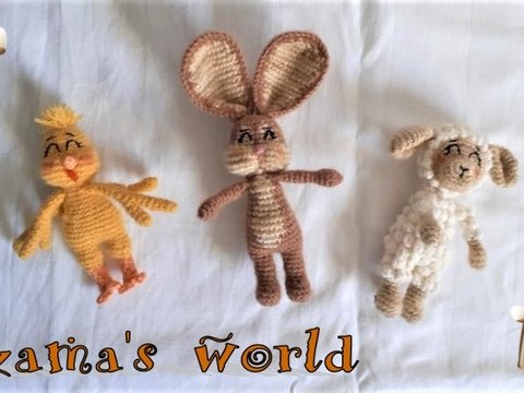 Häkelanleitung Oster-Trio