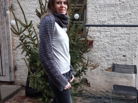 Ärmelschal Häkelanleitung