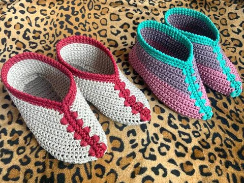 SCHLAPPIS - gehäkelte Hauslatschen in neuer Form