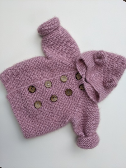 Pattern Knit Baby Cardigan