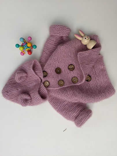 Pattern Knit Baby Cardigan