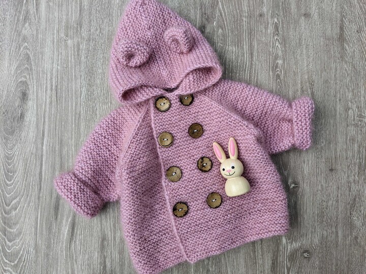 Pattern Knit Baby Cardigan